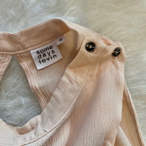 Somedays Lovin Peach Mock Neck Mini Dress - Picture 6 of 7